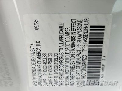Zdjęcie 12 z 12 samochodu: 2025 HONDA ACCORD HYBRID SPORT VIN:1HGCY2F59SA079204 - miniatura