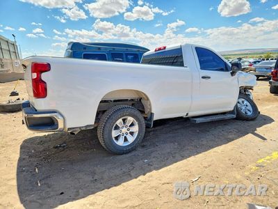 Trzecie zdjęcie samochodu z tyłu: 2022 CHEVROLET SILVERADO LTD C1500 VIN:3GCNWAEDXNG153185 - miniatura