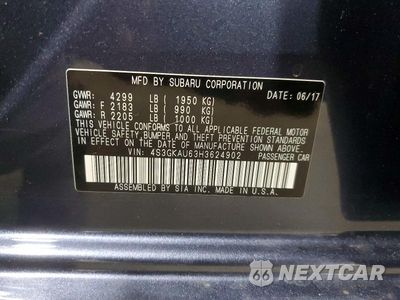 Zdjęcie 12 z 12 samochodu: 2017 SUBARU IMPREZA LIMITED VIN:4S3GKAU63H3624902 - miniatura