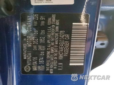 Zdjęcie 12 z 12 samochodu: 2016 HYUNDAI ACCENT SE VIN:KMHCT4AE4GU114278 - miniatura