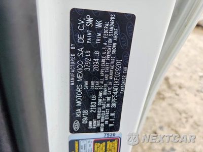 Zdjęcie 13 z 13 samochodu: 2019 KIA FORTE EX VIN:3KPF54AD1KE029201 - miniatura
