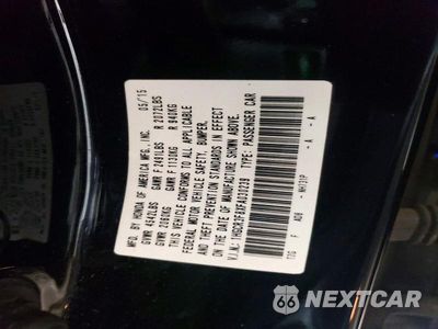 Zdjęcie 13 z 13 samochodu: 2015 HONDA ACCORD EXL VIN:1HGCR3F8XFA030239 - miniatura