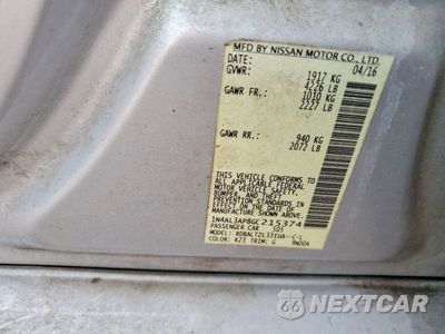 Zdjęcie 12 z 12 samochodu: 2016 NISSAN ALTIMA 2.5 SL VIN:1N4AL3AP8GC215374 - miniatura