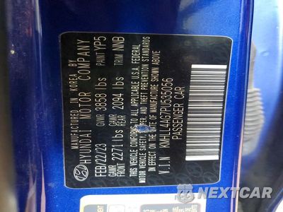 Zdjęcie 12 z 12 samochodu: 2023 HYUNDAI ELANTRA SE VIN:KMHLL4AG7PU535056 - miniatura