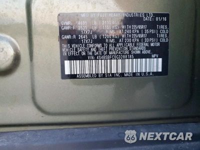 Zdjęcie 13 z 13 samochodu: 2016 SUBARU OUTBACK 2.5I PREMIUM VIN:4S4BSBFC0G3288185 - miniatura