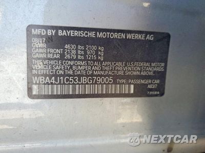 Zdjęcie 12 z 12 samochodu: 2018 BMW 430I GRAN COUPE VIN:WBA4J1C53JBG79005 - miniatura