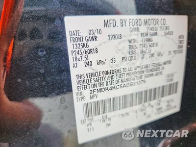Zdjęcie 13 z 13 samochodu: 2010 FORD EDGE LIMITED VIN:2FMDK4KC5ABB31379 - miniatura