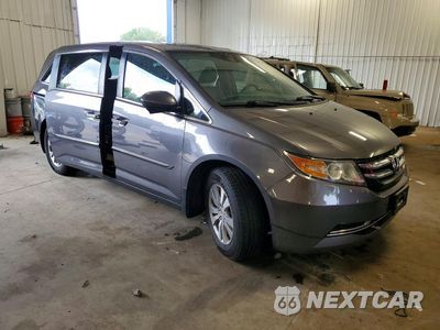 Czwarte zdjęcie samochodu z boku: 2015 HONDA ODYSSEY EXL VIN:5FNRL5H62FB013623 - miniatura