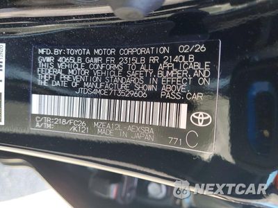Zdjęcie 12 z 12 samochodu: 2026 TOYOTA COROLLA SE VIN:JTDS4MCE7T3529606 - miniatura