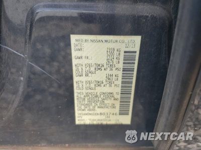 Zdjęcie 13 z 13 samochodu: 2014 NISSAN XTERRA S VIN:5N1AN0NU1EN803746 - miniatura