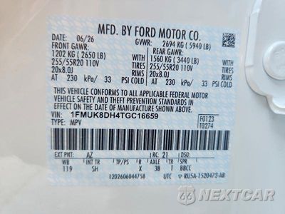 Zdjęcie 13 z 13 samochodu: 2026 FORD EXPLORER ACTIVE VIN:1FMUK8DH4TGC16659 - miniatura