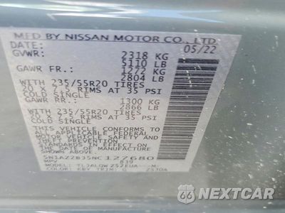Zdjęcie 14 z 14 samochodu: 2022 NISSAN MURANO SV VIN:5N1AZ2BJ5NC127680 - miniatura