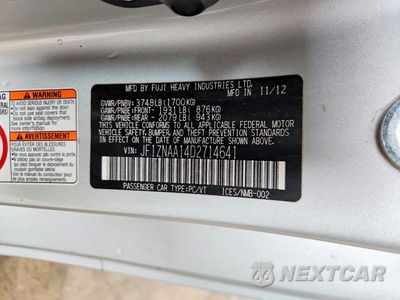 Zdjęcie 12 z 12 samochodu: 2013 SCION FR-S BASE VIN:JF1ZNAA14D2714641 - miniatura