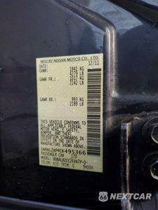 Zdjęcie 12 z 12 samochodu: 2012 NISSAN ALTIMA 2.5 VIN:1N4AL2AP4CN495366 - miniatura