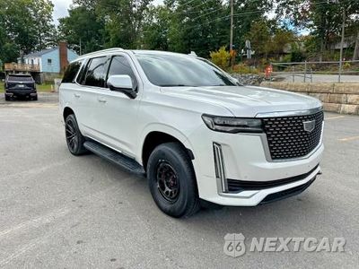 Czwarte zdjęcie samochodu z boku: 2021 CADILLAC ESCALADE PREMIUM LUXURY VIN:1GYS4BKL4MR437494 - miniatura