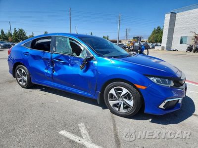 Czwarte zdjęcie samochodu z boku: 2019 HONDA CIVIC LX VIN:2HGFC2F65KH520395 - miniatura