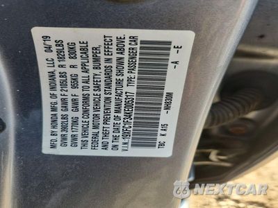 Zdjęcie 12 z 12 samochodu: 2019 HONDA CIVIC EX VIN:19XFC1F34KE005317 - miniatura