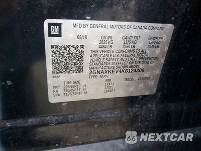 Zdjęcie 13 z 13 samochodu: 2019 CHEVROLET EQUINOX LT VIN:2GNAXKEV4K6124306 - miniatura