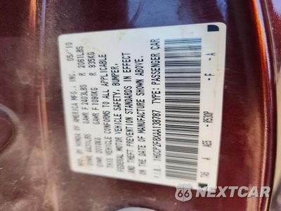 Zdjęcie 13 z 13 samochodu: 2010 HONDA ACCORD EXL VIN:1HGCP2F8XAA138787 - miniatura