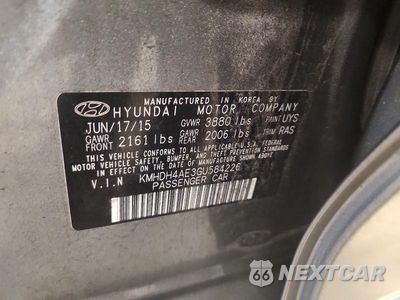 Zdjęcie 12 z 12 samochodu: 2016 HYUNDAI ELANTRA SE VIN:KMHDH4AE3GU584226 - miniatura