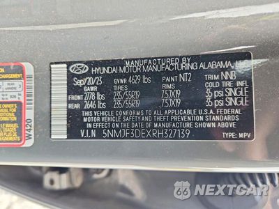 Zdjęcie 13 z 13 samochodu: 2024 HYUNDAI TUCSON SEL VIN:5NMJF3DEXRH327139 - miniatura
