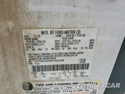 Zdjęcie 12 z 12 samochodu: 2014 FORD F150 SUPERCREW VIN:1FTFW1EF9EFA23342 - miniatura