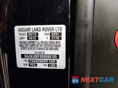 Zdjęcie 12 z 12 samochodu: 2013 JAGUAR XF VIN:SAJWJ0EF8D8S88105 - miniatura