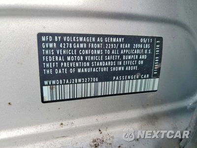 Zdjęcie 12 z 12 samochodu: 2011 VOLKSWAGEN GOLF VIN:WVWDB7AJ2BW327706 - miniatura