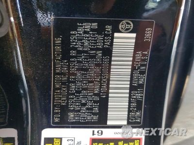 Zdjęcie 13 z 13 samochodu: 2025 TOYOTA CAMRY LE VIN:4T1DAACK5SU000665 - miniatura