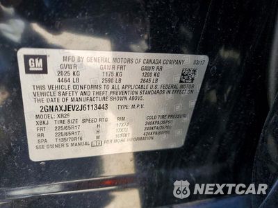 Zdjęcie 13 z 13 samochodu: 2018 CHEVROLET EQUINOX LT VIN:2GNAXJEV2J6113443 - miniatura