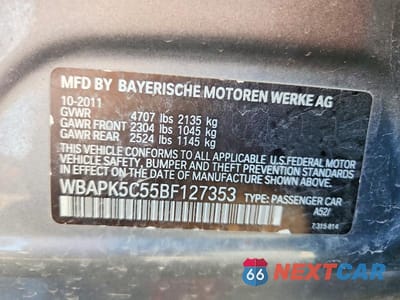 Zdjęcie 12 z 12 samochodu: 2011 BMW 328 XI SULEV VIN:WBAPK5C55BF127353 - miniatura