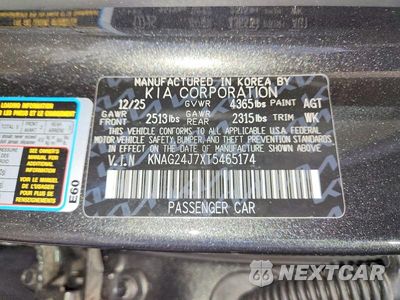 Zdjęcie 12 z 12 samochodu: 2026 KIA K5 LXS VIN:KNAG24J7XT5465174 - miniatura