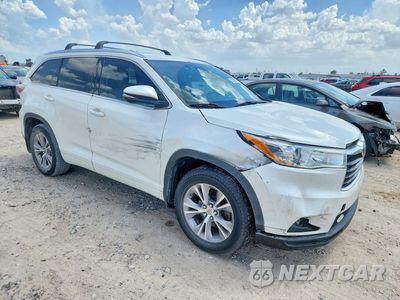 Czwarte zdjęcie samochodu z boku: 2014 TOYOTA HIGHLANDER XLE VIN:5TDKKRFH2ES030514 - miniatura