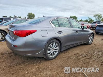 Trzecie zdjęcie samochodu z tyłu: 2015 INFINITI Q50 PREMIUM VIN:JN1BV7ARXFM395521 - miniatura
