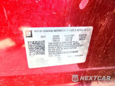 Zdjęcie 12 z 12 samochodu: 2018 GMC SIERRA K1500 SLT VIN:3GTU2NEC0JG194618 - miniatura