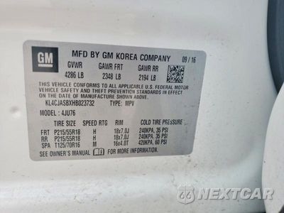Zdjęcie 12 z 12 samochodu: 2017 BUICK ENCORE PREFERRED VIN:KL4CJASBXHB023732 - miniatura