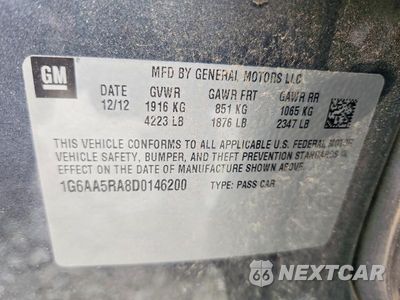 Zdjęcie 12 z 12 samochodu: 2013 CADILLAC ATS VIN:1G6AA5RA8D0146200 - miniatura