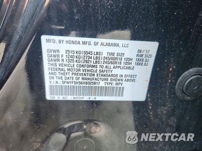Zdjęcie 14 z 14 samochodu: 2017 HONDA PILOT EXL VIN:5FNYF5H56HB025917 - miniatura