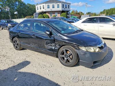Czwarte zdjęcie samochodu z boku: 2009 HONDA CIVIC LX VIN:2HGFA16579H340384 - miniatura