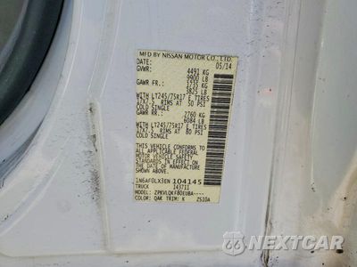 Zdjęcie 13 z 13 samochodu: 2014 NISSAN NV 2500 DELIVERY VAN VIN:1N6AF0LX3EN104145 - miniatura