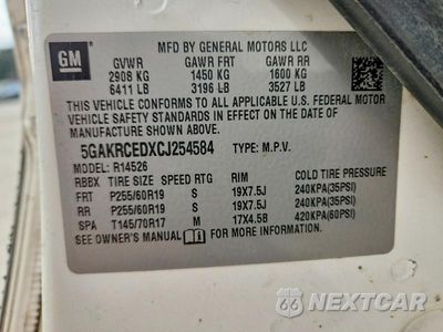 Zdjęcie 13 z 13 samochodu: 2012 BUICK ENCLAVE VIN:5GAKRCEDXCJ254584 - miniatura