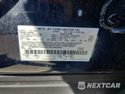 Zdjęcie 14 z 14 samochodu: 2020 FORD EXPLORER XLT VIN:1FMSK7DH2LGC86890 - miniatura