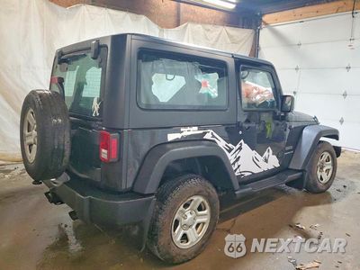 Trzecie zdjęcie samochodu z tyłu: 2015 JEEP WRANGLER SPORT VIN:1C4AJWAG0FL650843 - miniatura