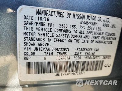 Zdjęcie 12 z 12 samochodu: 2017 INFINITI Q50 3.0T PREMIUM VIN:JN1EV7AP3HM733971 - miniatura