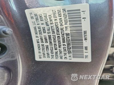 Zdjęcie 12 z 12 samochodu: 2014 HONDA CIVIC EX VIN:19XFB2F86EE074180 - miniatura