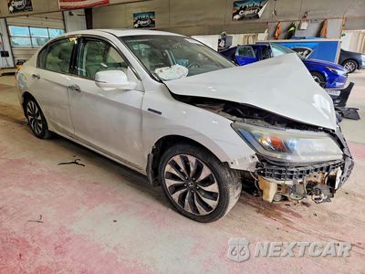 Czwarte zdjęcie samochodu z boku: 2014 HONDA ACCORD HYBRID EXL VIN:1HGCR6F58EA005748 - miniatura