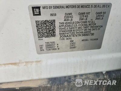 Zdjęcie 13 z 13 samochodu: 2019 CHEVROLET EQUINOX LT VIN:3GNAXTEV7KS650730 - miniatura