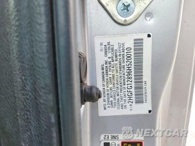 Zdjęcie 12 z 12 samochodu: 2006 HONDA CIVIC EX VIN:2HGFG12896H520010 - miniatura