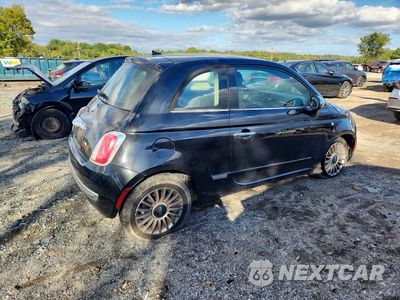 Trzecie zdjęcie samochodu z tyłu: 2012 FIAT 500 LOUNGE VIN:3C3CFFCR2CT280573 - miniatura