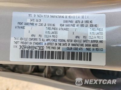 Zdjęcie 13 z 13 samochodu: 2025 MAZDA 3 SELECT SPORT VIN:3MZBPABM8SM473832 - miniatura